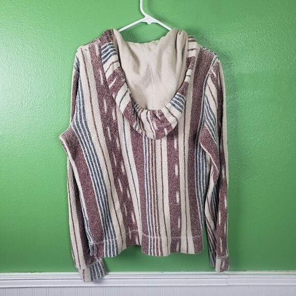 Hollister Women's beach surf surfer striped pullover jacket size small - Picture 10 of 10